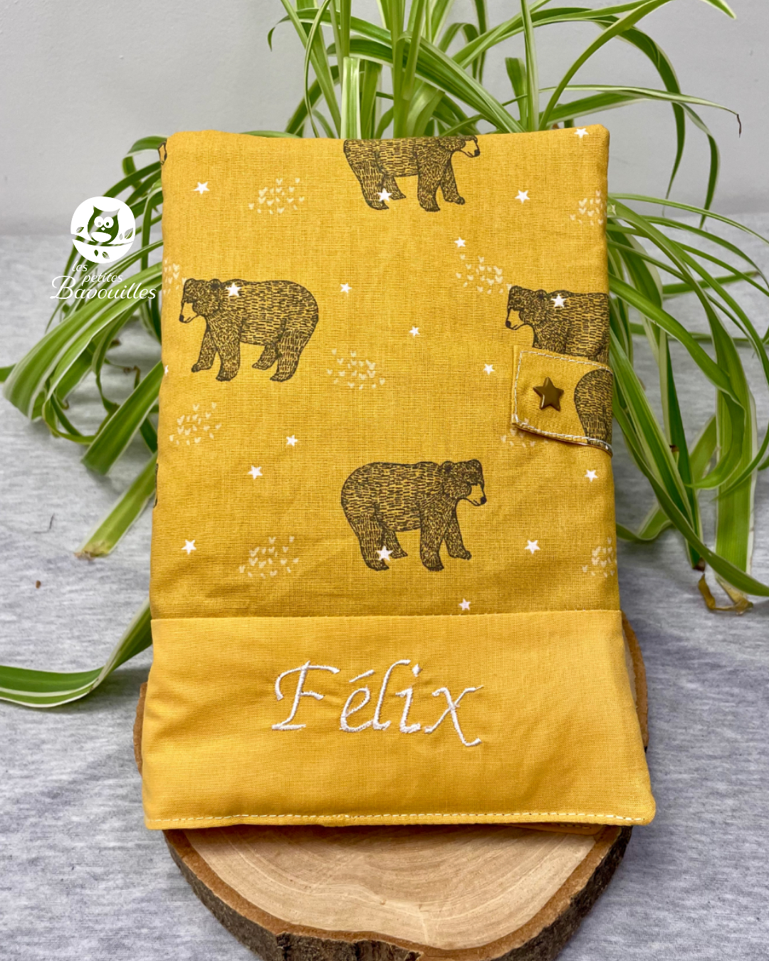 carnet brodé Félix